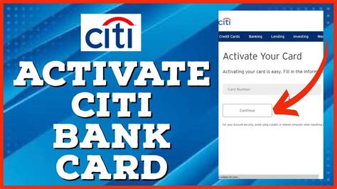 activate new citibank credit card.